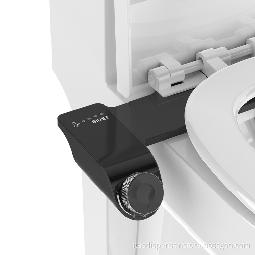 Self-Cleaning Plastic Toilet Bidet Attachment with Hot and Cold Water for Bathroom, Hotel, Hospital